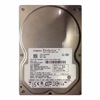 02G596 Dell 80GB 7200RPM SATA 3Gb/s 8MB Cache 3.5-Inch Hard Drive