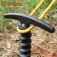 Windproof Canopy Tent Stakes, 10pcs/set Durable Spiral Design for Ultimate Stability in Outdoor Adventures, Tent Accessories