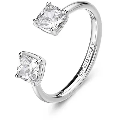 Brosway Fancy Infinite White Silver Ring FIW16 - Circuit: 58 mm