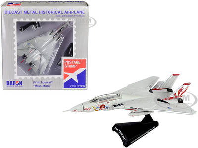 Grumman F-14 Tomcat Fighter Aircraft VF-111 Sundowners Miss Molly United States Navy  1/160 Diecast Model Airplane by Posta...