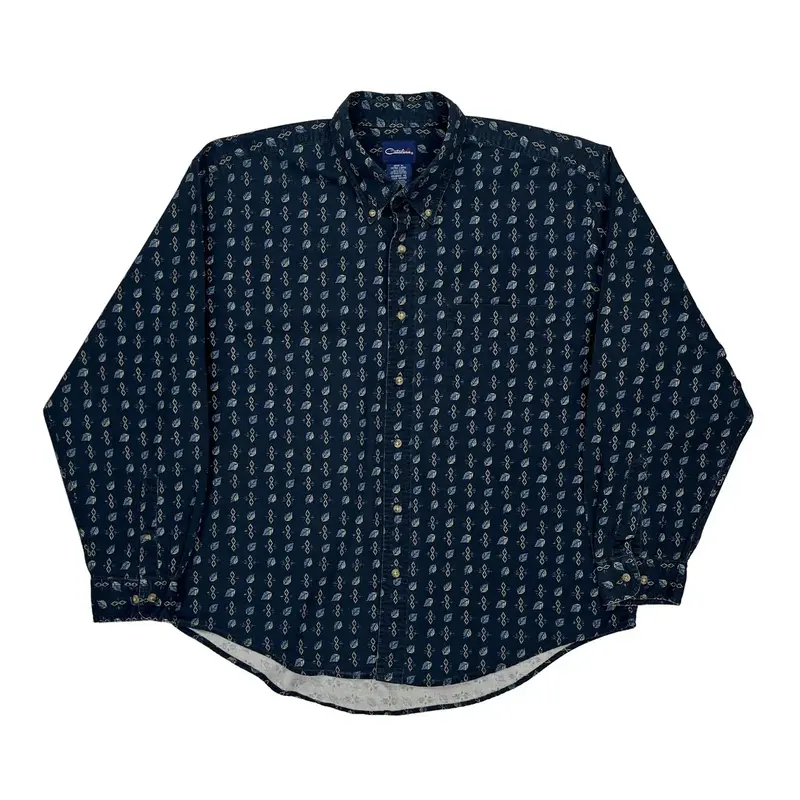 Catalina Patterned Shirt - XL Blue Cotton