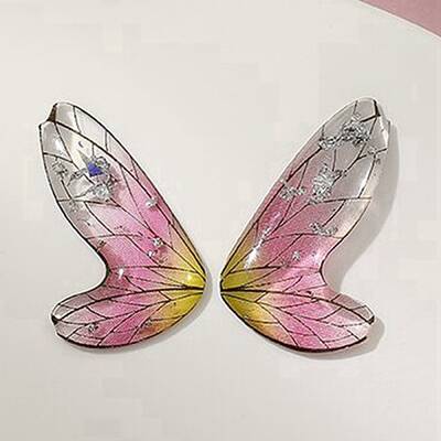 Gradient Color Transparent Resin Pendants