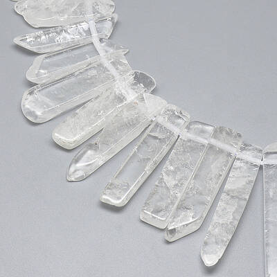 Natural Quartz Crystal Beads Strands