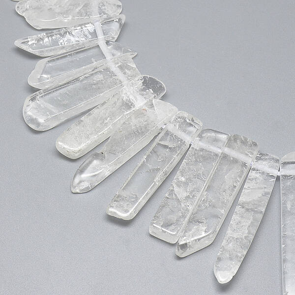 Natural Quartz Crystal Beads Strands