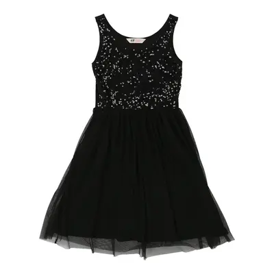 Age 10-12 H&M Dress - Medium Black Viscose Blend