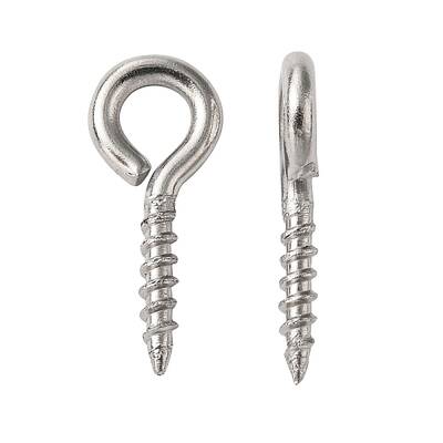 Tarnish Resistant 304 Stainless Steel Screw Eye Pin Peg Bails