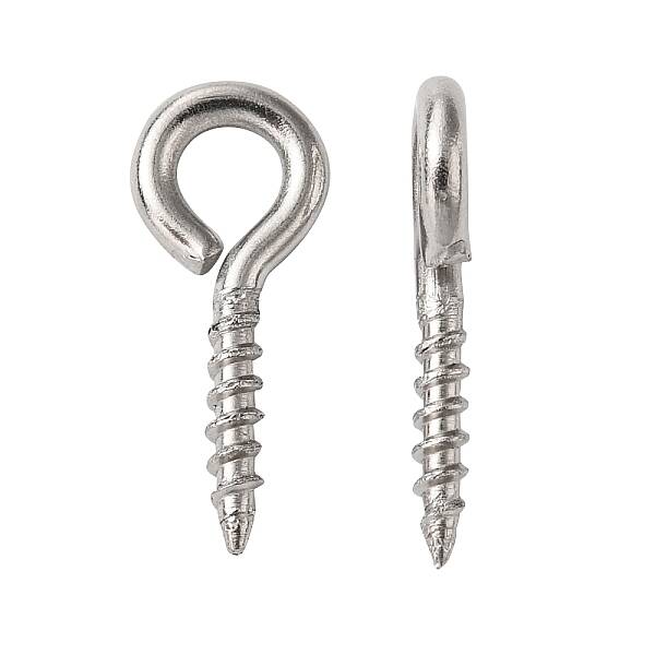 Tarnish Resistant 304 Stainless Steel Screw Eye Pin Peg Bails