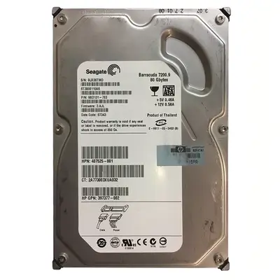 9BD131-783 Seagate BarraCuda 7200.9 Series 80GB 7200RPM SATA 3Gb/s 8MB Cache (512) 3.5-Inch Hard Drive