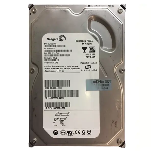 9BD131-783 Seagate BarraCuda 7200.9 Series 80GB 7200RPM SATA 3Gb/s 8MB Cache (512) 3.5-Inch Hard Drive