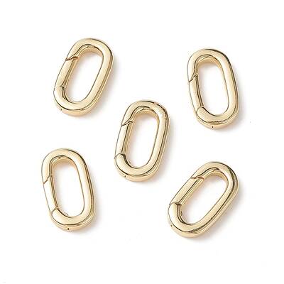 Brass Push Gate Snap Keychain Clasps
