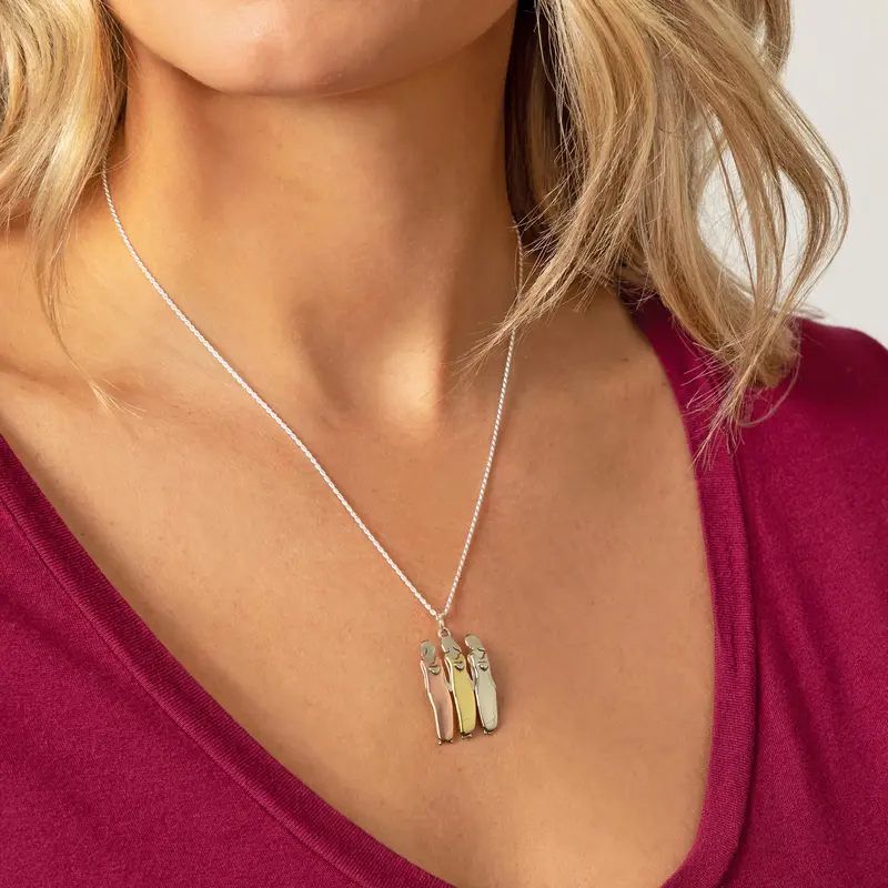 Bond Between Sisters Necklace | Necklace for Sister | Perfect Gift for Sister - Two Sisters - Pendant Only
