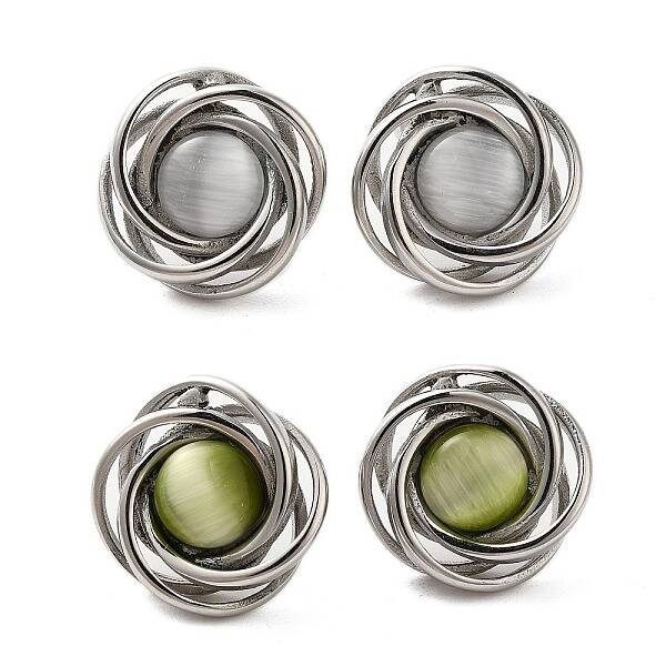 304 Stainless Steel Stud Earrings for Women