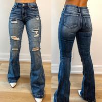 BME My Girl Patch Flare Jeans