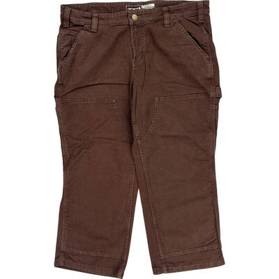 Carhartt BN2323-W Loose Fit Cargo Trousers - 33W 23L - Brown Cotton Blend