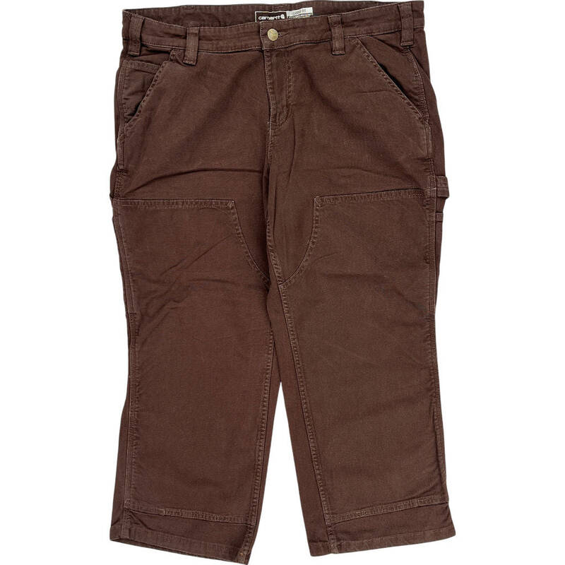 Carhartt BN2323-W Loose Fit Cargo Trousers - 33W 23L - Brown Cotton Blend