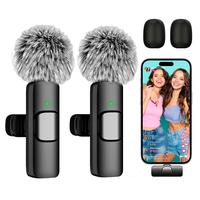 Tiktok,2 Pcs Professional Wireless Lavalier Lapel Microphone for IPhone, IPad - Cordless Omnidirectional Condenser Recording ...