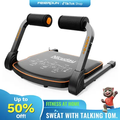 【Niceday & Feierdun】Ab Crunch Machine – Core & Tummy Exercise Equipment, Sit-Up and Ab Curl Trainer with 330LB Capacity...