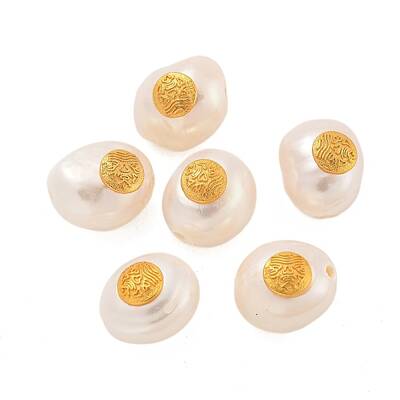 Oval Natural Freshwater Pearl Beads