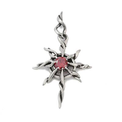 316 Surgical Stainless Steel Micro Pave Cubic Zirconia  Pendants