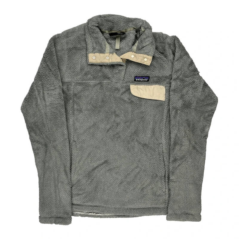 Patagonia Fleece - Medium Grey Polyester Blend | Size: medium