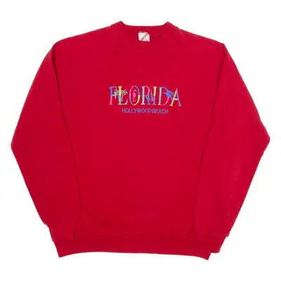 JERZEES Florida USA Sweatshirt Red Girls XL
