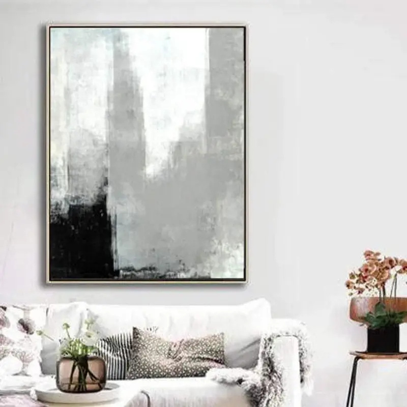 Abstract  Painting in Black and White | NEW YORK