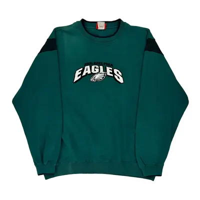 Philadelphia Eagles Nfl Sweatshirt - XL Teal Cotton