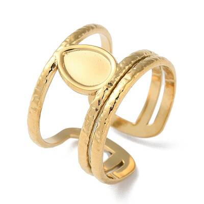 304 Stainless Steel Open Cuff Ring Components
