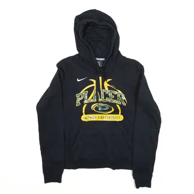 NIKE Placer Basketball Hoodie Black Pullover Womens S