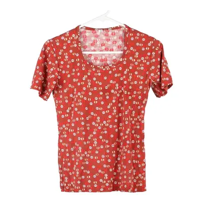 Ragno Top - Large Red Cotton