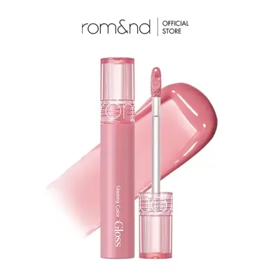 [rom&nd Official Shop] rom&nd Glasting Color Gloss 4g Plumping Volume Bunny Tongue Lips Glazed Glass Lightweight Glowy Vivid ...