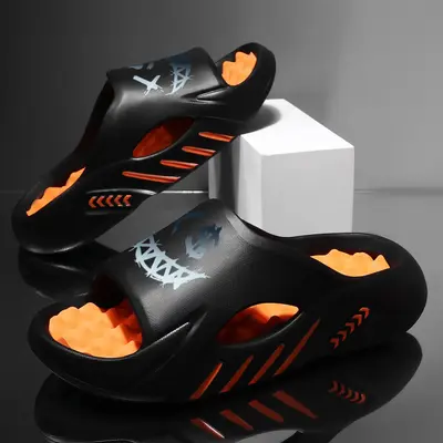 Men's Slippers Smooth Finish No Rubbing Ultra Comfortable Indoor Slides Boy Flipflop Walking Shoes Breathable Dance Fasciitis...