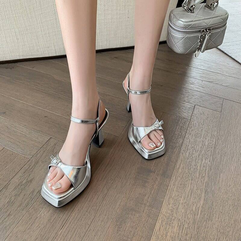 CHIKO Marlowe Open Toe Stiletto Platforms Sandals