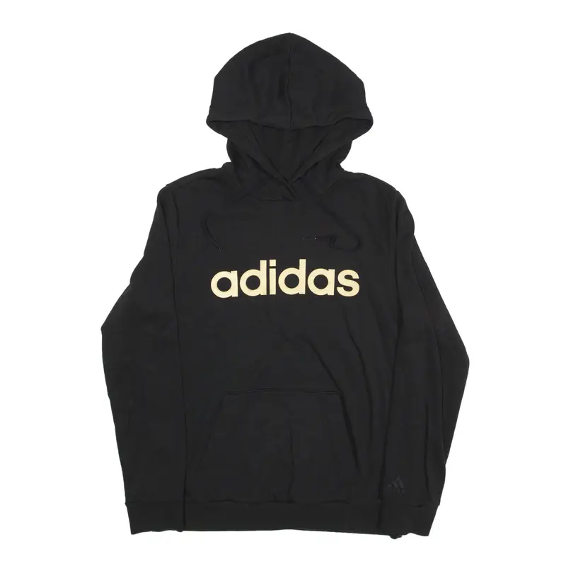 ADIDAS Hoodie Black Pullover Womens M