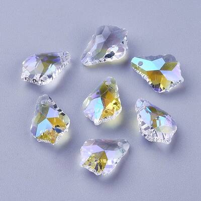 Faceted Glass Pendants