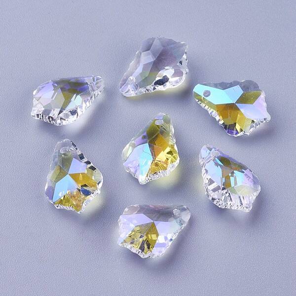 Faceted Glass Pendants