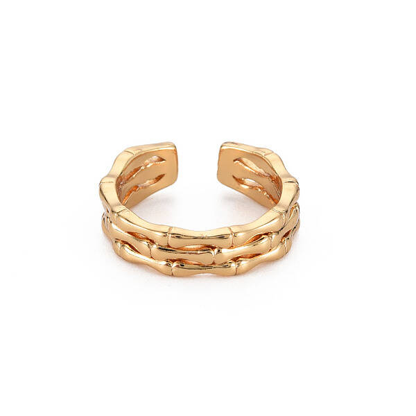 Skeleton Bone Shape Brass Cuff Ring