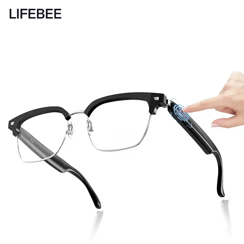 LIFEBEE Smart Glasses, 1 Count Wireless Smart Glasses with Remote Control Photography, Quality Eyeglass, Eyewear Glasses, Fas...