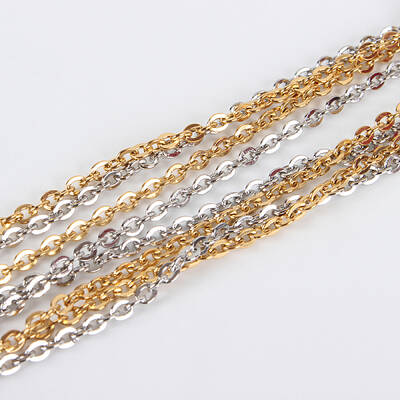 304 Stainless Steel Cable Chain Necklace Making