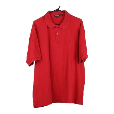 Nautica Polo Shirt - XL Red Cotton