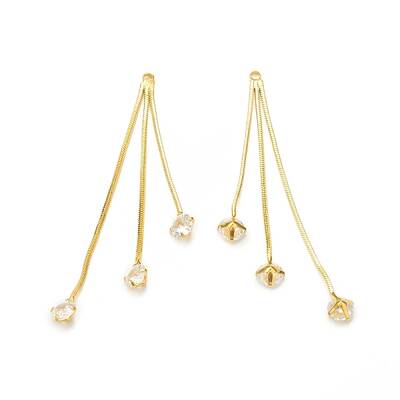 Clear Glass Tassel Pendnants