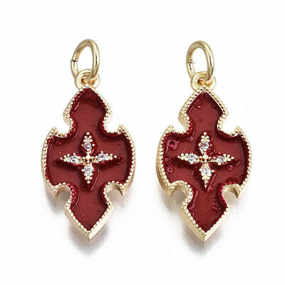 Brass Enamel Pendants