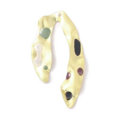 Brass Enamel Pendants