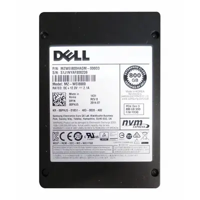 Dell 00PHJ5 | 800GB Multi-Level Cell PCI Express NVMe 3.0 2.5-Inch Solid State Drive