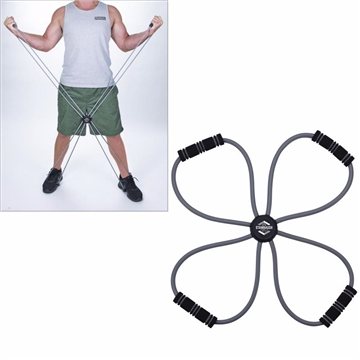 25 Customized Pilates 4-way Exercise Bands - Adjustable Tension & ...
