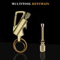 Stylish and Functional Keychain for Outdoor Adventures, Reusable Waterproof Keychain Anywhere, Outdoor Multi-functional Keych...