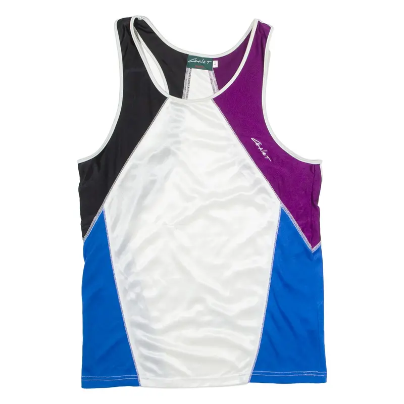 CHALET SPORTS Womens Vest White Sleeveless 90s L
