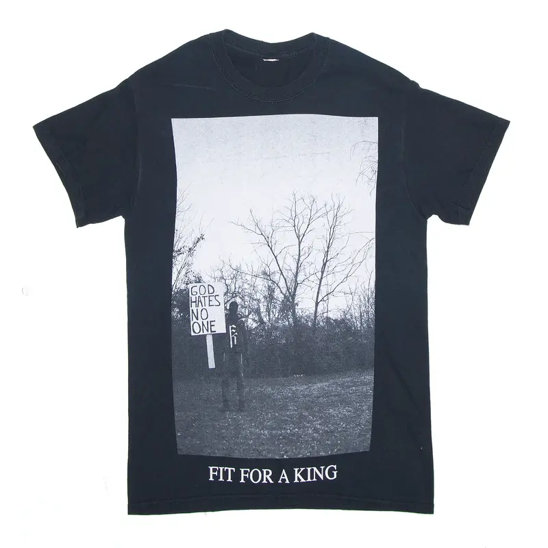 Fit For A King God Hates No One Black Short Sleeve Band T-Shirt Mens S