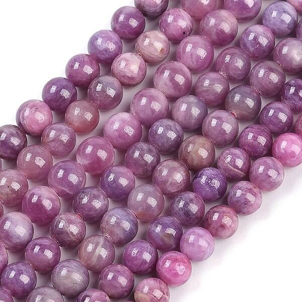 Natural Gemstone Ruby Round Beads Strands
