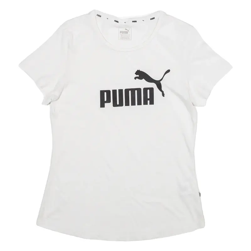 PUMA Womens T-Shirt White UK 12